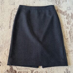 J. Crew Charcoal Gray Pencil Skirt Knee-Length